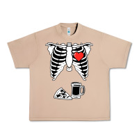 Burro dad skeleton halloween beer pizza Urban Heavy Tee - artisFamous