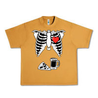 Peanut Butter dad skeleton halloween beer pizza Urban Heavy Tee - artisFamous