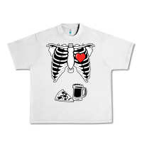 Lunar Rock dad skeleton halloween beer pizza Urban Heavy Tee - artisFamous