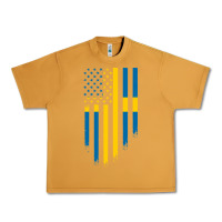 Peanut Butter Sweden Swedish Roots American Flag | Canadian Roots Urban Heavy Tee - artisFamous