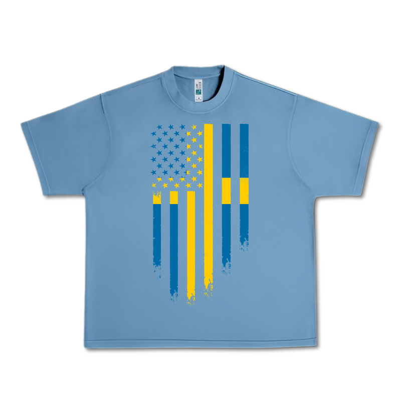 Sweden Swedish Roots American Flag | Canadian Roots Urban Heavy Tee by artisFamous | Teevron