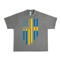 Tornado Sweden Swedish Roots American Flag | Canadian Roots Urban Heavy Tee - artisFamous