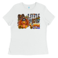 White little mister gobble gobble Ladies Tee - CowhideDigitalArt