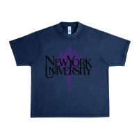 Navy New York University Urban Heavy Tee - artisFamous