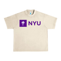 Sandshell nyu new york university purple Urban Heavy Tee - artisFamous