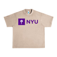 French Oak nyu new york university purple Urban Heavy Tee - artisFamous