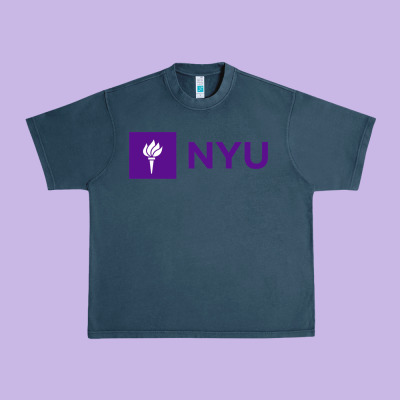 Nyu New York University Purple Urban Heavy Tee Designed By Artisfamous