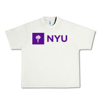 Pistachio nyu new york university purple Urban Heavy Tee - artisFamous
