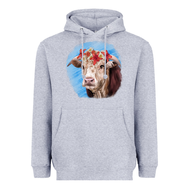 Hereford Bull Heavyweight Hoodie by RanaPortraitStore | Teevron