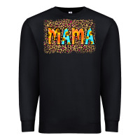 Black Leopard Sunflower Mama Premium Sweatshirt - RanaPortraitStore