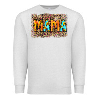 Oatmeal Heather Leopard Sunflower Mama Premium Sweatshirt - RanaPortraitStore