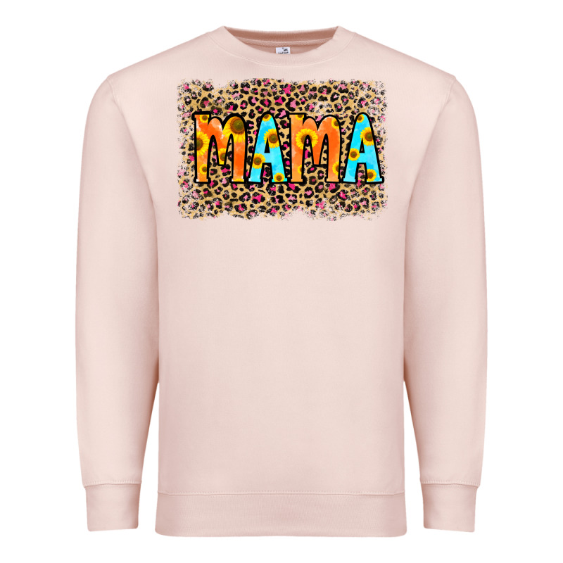 Leopard Sunflower Mama Premium Sweatshirt by RanaPortraitStore | Teevron