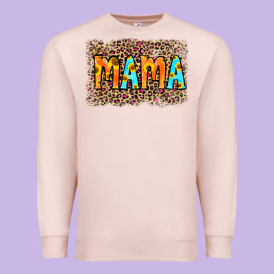 Leopard Sunflower Mama Premium Sweatshirt Designed By Ranaportraitstore