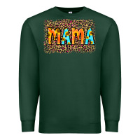 Sports Green Leopard Sunflower Mama Premium Sweatshirt - RanaPortraitStore