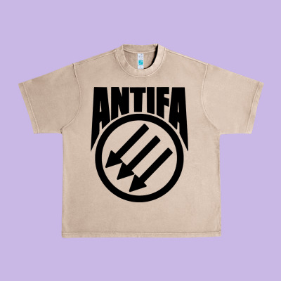 Anti Blue Check Action Urban Heavy Tee Designed By Artisfamous