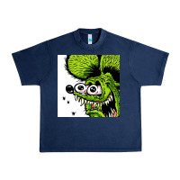 Navy rat fink Urban Heavy Tee - artisFamous