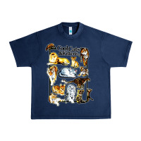 Navy cool cats and kittens Urban Heavy Tee - artisFamous