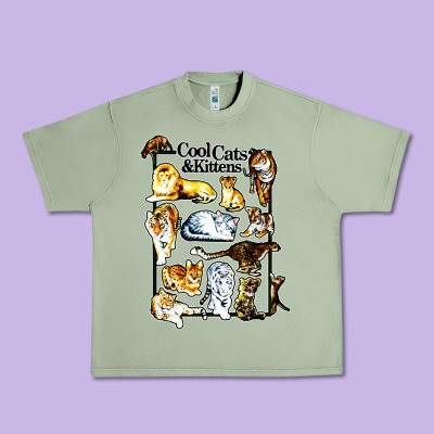 Cool Cats And Kittens Urban Heavy Tee Designed By Artisfamous