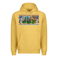 Antique Gold love texas armadillo license plate Premium Hoodie - BarkalooDesign