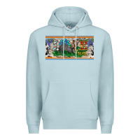 Blue Mist love texas armadillo license plate Premium Hoodie - BarkalooDesign