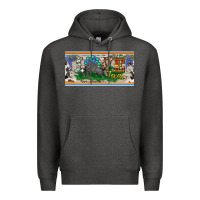 Charcoal Heather love texas armadillo license plate Premium Hoodie - BarkalooDesign