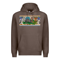 Coffee love texas armadillo license plate Premium Hoodie - BarkalooDesign
