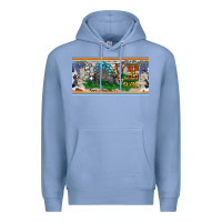 Colony Blue love texas armadillo license plate Premium Hoodie - BarkalooDesign