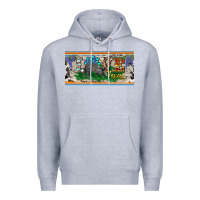 Heather Grey love texas armadillo license plate Premium Hoodie - BarkalooDesign
