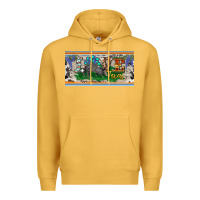 Mustard love texas armadillo license plate Premium Hoodie - BarkalooDesign