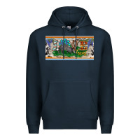 Navy love texas armadillo license plate Premium Hoodie - BarkalooDesign