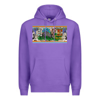 Purple love texas armadillo license plate Premium Hoodie - BarkalooDesign