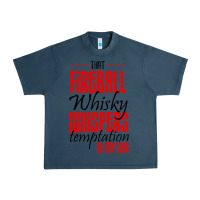 Midnight Navy fireball whisky whispers Urban Heavy Tee - artisFamous