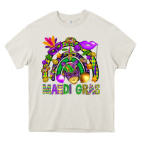 Cream Mardi Gras Rainbow Heavy Core Tee - BundleAndBundleShop