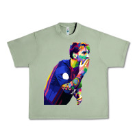 Oil Green LIONEL MESSI Urban Heavy Tee - artisFamous