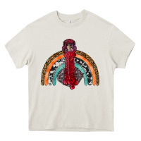 Cream thanksgiving turkey rainbow Heavy Core Tee - RanaPortraitStore