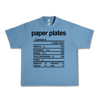Pebble Blue paper plates nutrition facts funny thanksgiving christmas Urban Heavy Tee - artisFamous