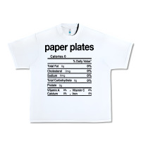 White paper plates nutrition facts funny thanksgiving christmas Urban Heavy Tee - artisFamous