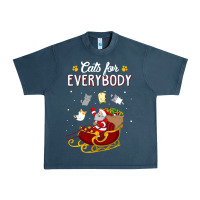 Midnight Navy cats for everybody cat christmas ugly christmas sweatshirt Urban Heavy Tee - artisFamous