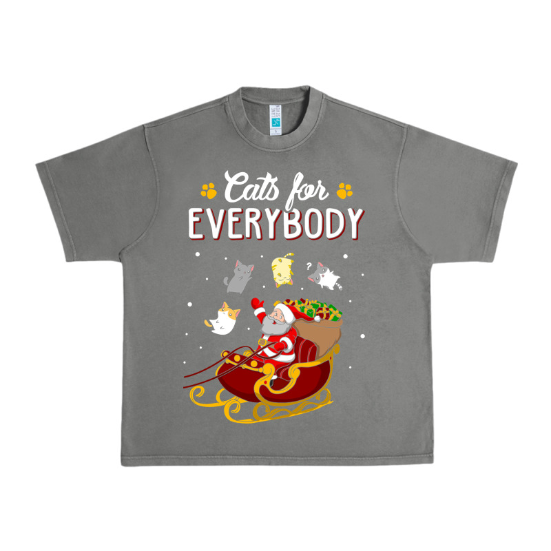 Cats For Everybody Cat Christmas Ugly Christmas Sweatshirt Urban Heavy Tee by artisFamous | Teevron
