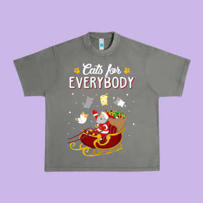 Cats For Everybody Cat Christmas Ugly Christmas Sweatshirt Urban Heavy Tee Designed By Artisfamous
