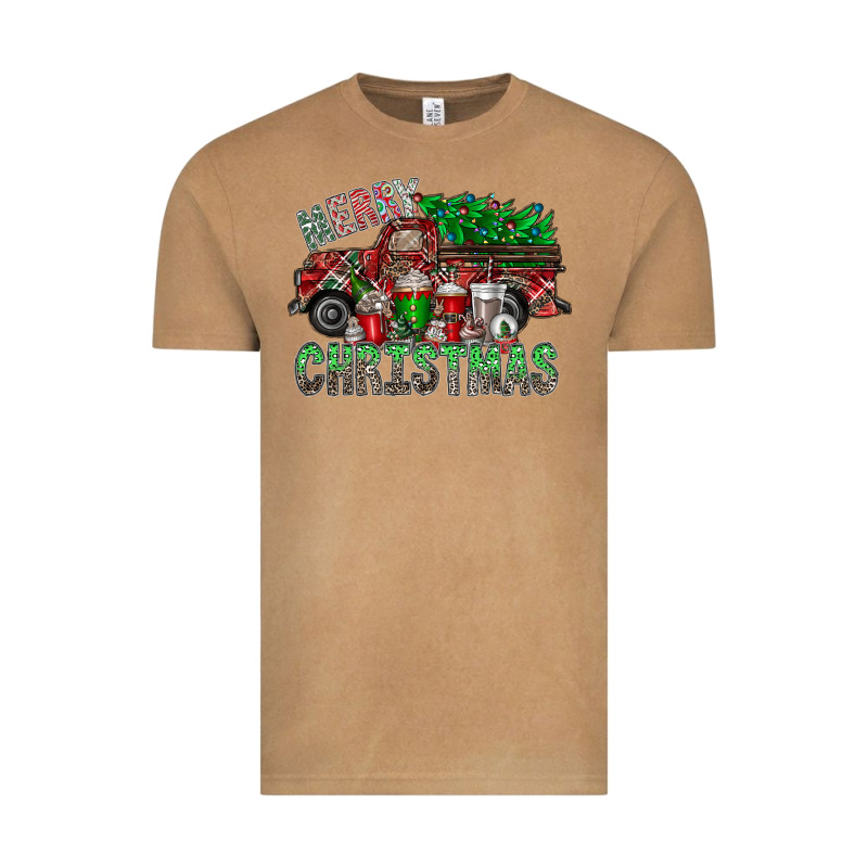 Merry Christmas  Truck Vintage Tee by CowhideDigitalArt | Teevron
