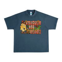 Midnight Navy Country Ass Chick Urban Heavy Tee - CowhideDigitalArt