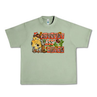 Oil Green Country Ass Chick Urban Heavy Tee - CowhideDigitalArt