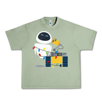 Oil Green wall e eve christmas light wrap graphic t shirt Urban Heavy Tee - artisFamous