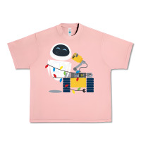 Salmon wall e eve christmas light wrap graphic t shirt Urban Heavy Tee - artisFamous