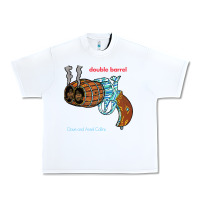 White Double Barrel Urban Heavy Tee - artisFamous