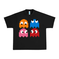 Black pacman ghosts cool retro 80s Urban Heavy Tee - artisFamous
