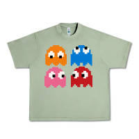 Oil Green pacman ghosts cool retro 80s Urban Heavy Tee - artisFamous