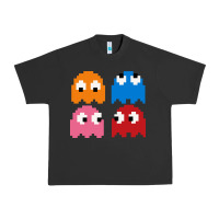 Pigment Black pacman ghosts cool retro 80s Urban Heavy Tee - artisFamous