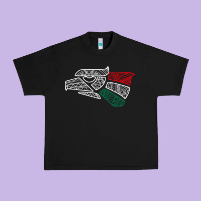 Mexico Flag Urban Heavy Tee Designed By Artisfamous